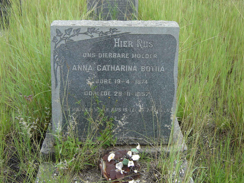 BOTHA Anna Catharina 1874-1957