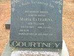 COURTNEY Maria Catharina nee CILLIERS 1885-1963