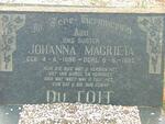 TOIT Johanna Magrieta, du 1896-1962