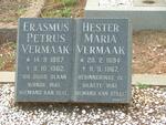 VERMAAK Erasmus Petrus 1887-1962 & Hester Maria 1894-1967