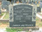VUUREN Gert Josephus, Jansen van 1893-1965 & Harriet Jacomina 1898-1970
