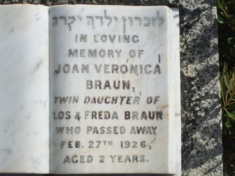 BRAUN Joan Veronica -1926