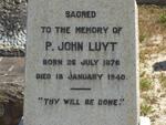 LUYT P. John 1876-1940