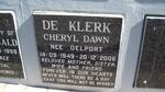 KLERK Cheryl Dawn, de nee DELPORT 1949-2006