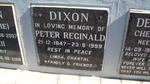 DIXON Peter Reginald 1947-1999