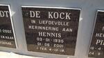 KOCK Hennis, DE 1935-2001