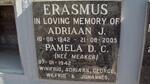 ERASMUS Adriaan J. 1942-2005 & Pamela D.C. nee MEAKER 1942-