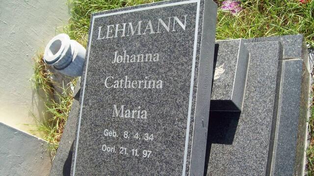 LEHMANN Johanna Catharina Maria 1934-1997