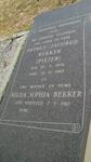 BEKKER Petrus Jacobus 1906-1983 & Hilda Sophia VERSVELD 1910-