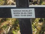 HICKLEY Sarah 1965-2003