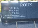 ROUX Daleen nee HORN 1948-2003