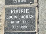 FOURIE Louis Johan 1955-1991