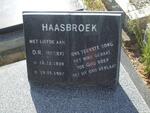 HAASBROEK D.R. nee RETIEF 1939-1997