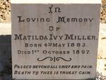 MILLER Matilda Ivy 1883-1897