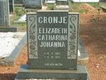 CRONJE Elizabeth Catharina Johanna 1899-1979