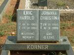 KORNER Eric Harold 1905-1992 & Johanna Christina 1905-1995