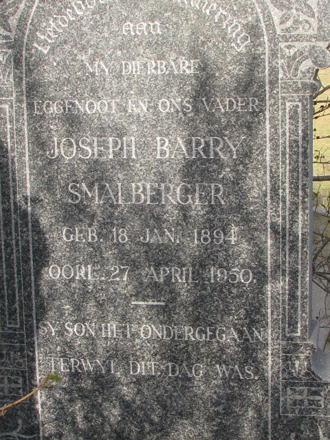 SMALBERGER Joseph Barry 1894-1950
