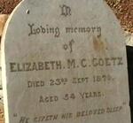 GOETZ Elizabeth M.C. -1879