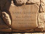 GRIMM Anna nee LOUW -1902