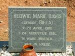 DAVIS Hedwig Marié nee BIELA 1900-1981