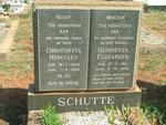 SCHUTTE Christoffel Hercules 1908-1989 & Hendrietta Elizabeth 1911-1964