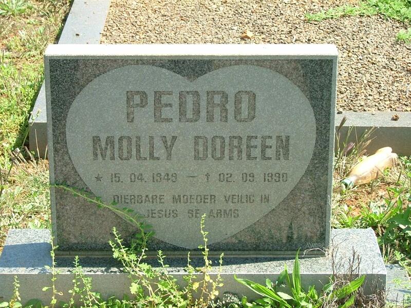 PEDRO Molly Doreen 1949-1990