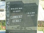 SCHUTTE Lambert Gerrit 1898-1973