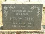 ELLIS Henry 1926-1970