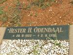 ODENDAL Hester H. 1922-1976