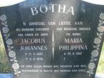 BOTHA Jacobus Johannes 1895-1979 & Maria Philippina 1902-