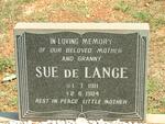 LANGE Sue, de 1911-1984