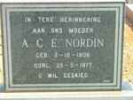 NORDIN A.C.E. 1906-1977