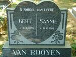 ROOYEN Gert, van -1979 & Sannie -1989