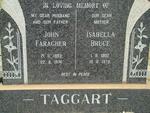 TAGGART John Faragher 1893-1974 & Isabella Bruce 1902-1978