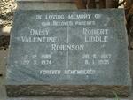ROBINSON Robert Liddle 1887-1935 & Daisy Valentine 1889-1974