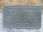 STEYN Gert M. 1940-1940, STEYN Petronella F. 1940-1940