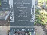 ESTERHUIZEN Aletta Elizabeth nee GEERE 1904-1968