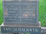 SCHALKWYK Ockert, van 1889-1969 & Adriana 1889-1974