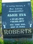 ROBERTS Alice Eva 1921-1977