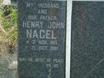 NAGEL Henry John 1911-1981