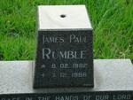 RUMBLE James Paul 1982-1986