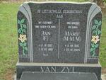 ZYL Jan F., van 1933-1993 & Marie M.M.M. 1935-2004