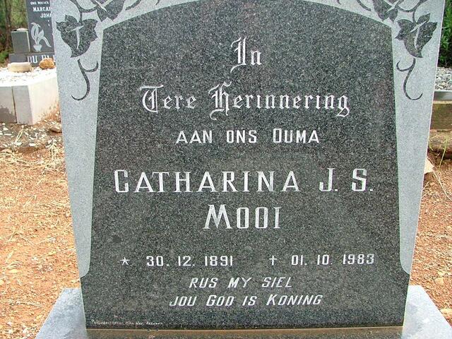 MOOI Catharina J.S. 1891-1983