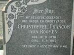 ROOYEN Christoffel Francois, van 1876-1962