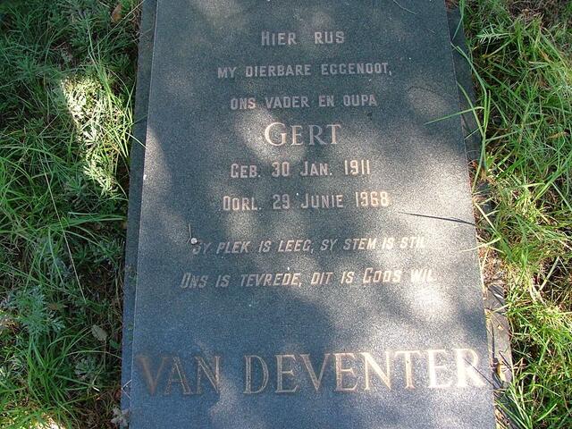 DEVENTER Gert, van 1911-1968