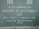 UYS Johannes Petrus Andries 1940-1965