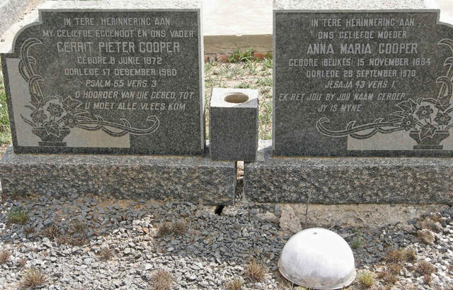 COOPER Gerrie Pieter 1872-1960 & Anna Maria BEUKES 1884-1970