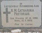 PRETORIUS H.M. Catharina nee VIVIERS 1896-1968
