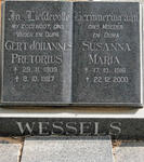 WESSELS Gert Johannes Pretorius 1909-1987 & Susanna Maria 1916-2000