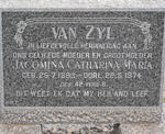 ZYL Jacomina Catharina Maria, van 1893-1974